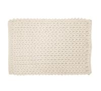 Douceur d'Intérieur, Tappeto da bagno (50 x 80 cm) Ariel Naturel, cotone/poliestere ciniglia