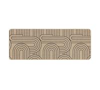Douceur d'Intérieur, Tappeto Rettangolo (45 x 120 cm) Modul Nero, Tessuto Stampato