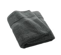 Douceur d'Intérieur, telo da bagno (90 x 150 cm) Elegance, antracite, 100% cotone tinta unita