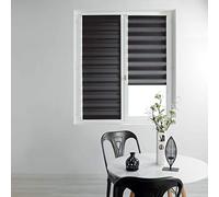 Douceur d'Intérieur Store ARRELLO Giorno E Notte, Poliestere, Daynight Nero, 45l x 180L cm