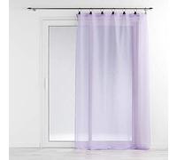 Douceur d'Intérieur Tenda con anelli (140 x 240 cm) Linka Lilas, Velo intrecciato