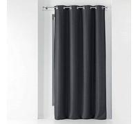 Douceur d'Intérieur Tenda con Occhielli 135 x 240 cm Oscurante tesse tramina Antracite
