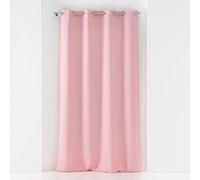Douceur d'Intérieur, Tenda con occhielli (140 x 180 cm) Soane Rosa, Voile Tessuto