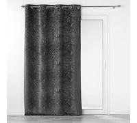 Douceur d'Intérieur, Tenda con occhielli (140 x 240 cm) Analia, Oscurante Velluto Relief