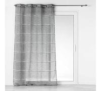 Douceur d'Intérieur, Tenda con occhielli, 140 x 240 cm, effetto lino