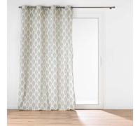 Douceur d'Intérieur, Tenda con occhielli (140 x 240 cm) Maho Salvia, Policotone con stampa metallizzata