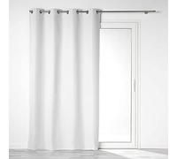 Douceur d'Intérieur Tenda con occhielli, 140 x 260 cm, colore: Bianco