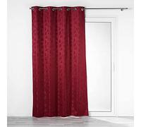 Douceur d'Intérieur - Tenda con occhielli, 140 x 260 cm, colore: Rosso