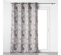 Douceur d'Intérieur, Tenda con occhielli (140 x 260 cm) Faggy, colore: tortora