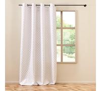 Douceur d'Intérieur, Tenda con occhielli (140 x 260 cm) Piana naturale, poliestere con stampa metallizzata