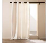 Douceur d'Intérieur, Tenda con occhielli (140 x 260 cm) Winona Naturale, con fibbia tinta unita