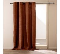 Douceur d'Intérieur, Tenda con occhielli (140 x 260 cm) Winona Terracotta, fibbia tinta unita