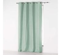 douceur d'intérieur, Tenda con occhielli (140 x 280 cm) Assoluto Salvia, Microfibra
