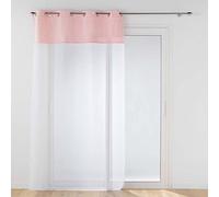 Douceur d'Intérieur, Tenda con occhielli, 140 x 280 cm, in voile sabbiato con Top Velluto fosforescente, Moonlight