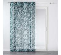 Douceur d'Intérieur, Tenda con occhielli, 140 x 280 cm, in voile sabbiato stampato, Milady blu