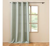 Douceur d'Intérieur Tenda con occhielli Piana Salvia 140 x 280 cm Poliestere stampa metallizzata