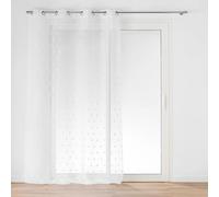 Douceur d'Intérieur, Tenda con occhielli (140 x 280 cm) Pompinou, vela sabbiata con pompon