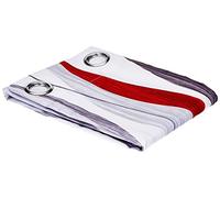 douceur d'Intérieur Tenda con occhielli da 4,3 cm., rosso, 140 x 260 cm