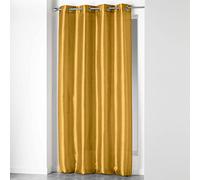 douceur d'Intérieur Tenda con occhielli, in poliestere, dimensioni: 140 x 240 cm, ceramica, mostarda, 140x1x240 cm