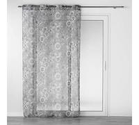 Douceur d'Intérieur, Tenda con occhielli, in voile, 140 x 280 cm, colore: grigio