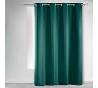 Douceur d'Intérieur, Tenda oscurante con occhielli, 135 x 240 cm, colore smeraldo