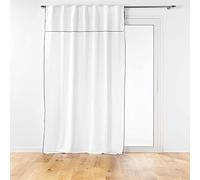 Douceur d'Intérieur, Tenda Passanti Caches con Volante, 140 x 240 cm, cotone riciclato, Mistraline