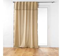 Douceur d'Intérieur, Tenda Passanti Caches con Volante, 140 x 240 cm, Lin, cotone riciclato, Mistraline
