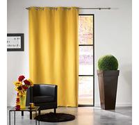 Douceur d'Intérieur Tende da interno con occhielli oscuranti medi., giallo, Giallo