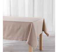 DOUCEUR D'INTERIEUR Tovaglia Rettangolare 140 x 240 cm, in Cotone, Tinta Unita, Charline Lino