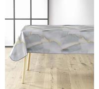 Douceur d'Intérieur, Tovaglia rettangolare (140 x 240 cm) in marmo e PVC Textilia Pailettes