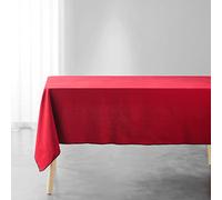 Douceur d'Intérieur, Tovaglia rettangolare (140 x 240 Cm) Mistraline Bordeaux, Cotone Riciclato
