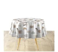 Douceur d'Intérieur, Tovaglia rotonda (diametro 160 cm) delicia, PVC Textilia