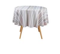 Douceur d'Intérieur, tovaglia rotonda (diametro 180 cm) Melina, cotone e poliestere riciclato GRS