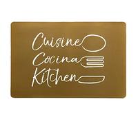 douceur d'intérieur, Tovaglietta 28,5 x 43,5 cm Oro, PVC stampato, Cuisina