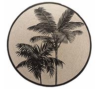 Douceur d'Intérieur Tropic Nature - Tappeto rotondo in cotone stampato, 120 cm
