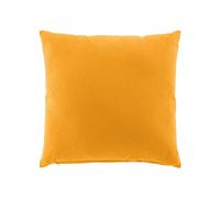 Douceur d'Intérieur Twily Cuscino Sfoderabile, 45 x 45 cm, Giallo, Cotone e Poliestere Riciclato