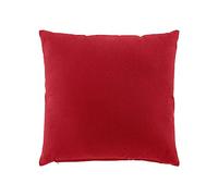 Douceur d'Intérieur Twily Cuscino Sfoderabile, 45 x 45 cm, Rosso, Cotone e Poliestere Riciclato