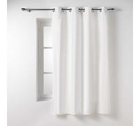 Douceur d'Intérieur Twily Tenda con Occhielli, 135 x 180 cm, Bianco, Cotone e Poliestere Riciclato