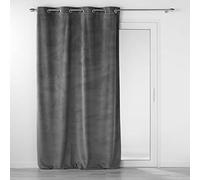 Douceur d'Intérieur Velouriane - Tenda con occhielli, 140 x 260 cm, colore: Antracite