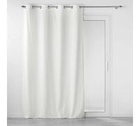 Douceur d'Intérieur Velouriane - Tenda con occhielli, in velluto, 140 x 260 cm, colore: Bianco