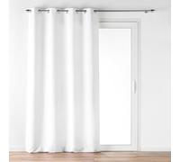 Douceur d'Intérieur Verra Tenda con Occhielli, 140 x 260 cm, Velluto Goffrato, Bianco