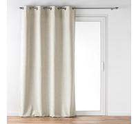 Douceur d'Intérieur Verra Tenda con Occhielli, 140 x 260 cm, Velluto Goffrato, Lino