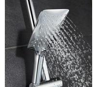 Douchette à main design HSK AquaSwitch Softcube, avec flexible de douche, chromé, 1180069, 1180069