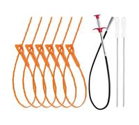 Doudager Lo spostamento di Sabot sul Serpente, lo strumento di spostamento dello zoccolo di scarico | 9X tubatura da serpente a serpente che raschia per il bagno - Protezione dei tubi Plux per WC