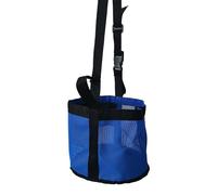 DOUDINGMAO Borsa per l'alimentazione del cavallo con la cinghia del collo Secchio del supporto del fieno per il rimorchio del cavallo Secchio di alimentazione del cavallo Sacchetto di fieno Sacchetto