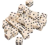 DOUDINGMAO Confezione da 50 fustelle quadrate da 12 mm, in poliacrilato permanente, colore crema, per concorsi di amministrazione e formazione matematica, non scivolano