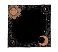 DOUDINGMAO Elegante tovaglia in velluto portatile stuoie divinazione con opere d'arte mistiche per meditazioni spirituali e decorazione domestica Tarocchi mistici panno lettura