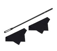 DOUDINGMAO Kit per flauto asta con panno tamponi flauto panno per lucidatura flauto bastone flauto pulitore