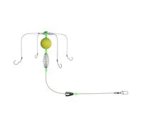 DOUDINGMAO Pesca Feeder Line Set Anti Avvolgimento Esce Gabbia Galleggiante Linea Set Con 4 Gancio Accessori Da Pesca Esche Cage Basket