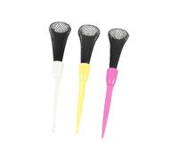 DOUDINGMAO Set di 3 tee da golf con rete morbida, assorbimento degli urti, base stabile, altezza regolabile per varie condizioni di corso, con base regolabile